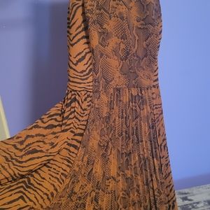 Animal Print brown/black sleeveless dress